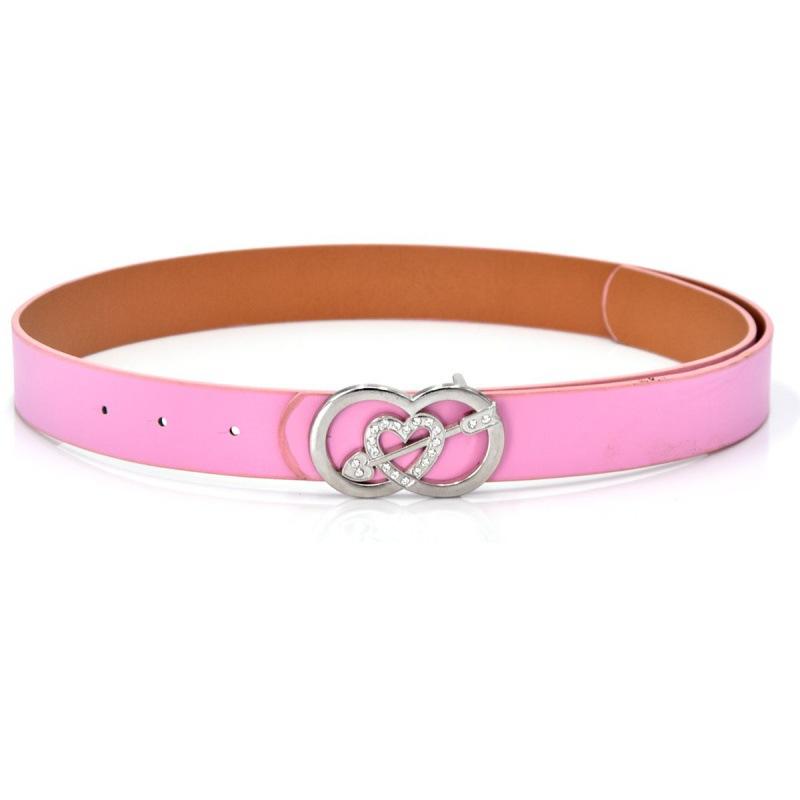 

Повседневный женский уникальный прочный ремень для джинсов с гладкой пряжкой в виде сердца и стрелы для всех стилей фуксия