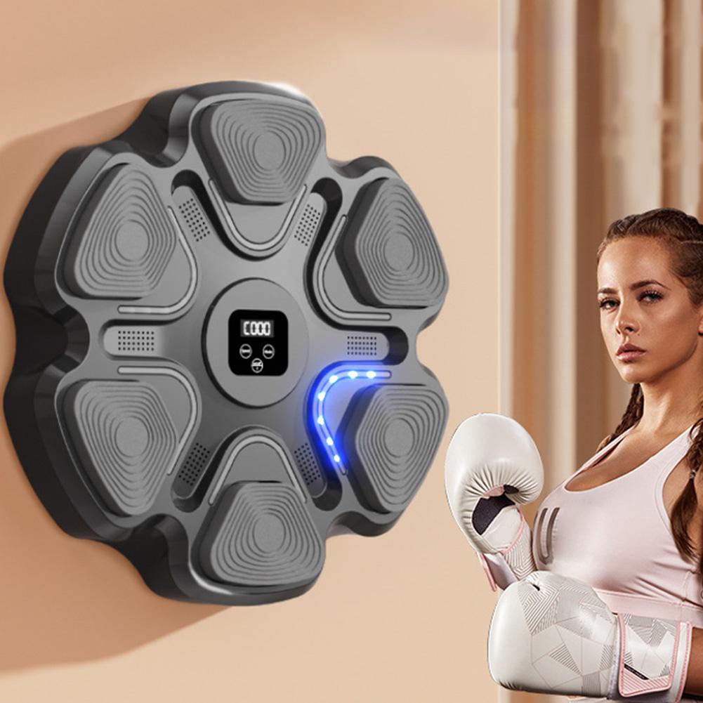 BT Smart Music Boxing Machine Adult/Children Sports Fitness Boxing Trainer Home Exercise Response Training Boxing Wall Target