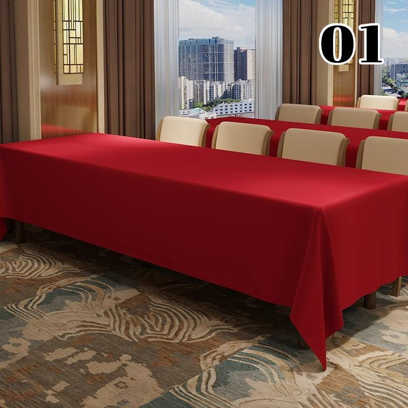 Thickened Waterproof Conference Tablecloth Reusable Rectangular High-end Exhibition Activity Table Cloth Table Skirt Table Cover