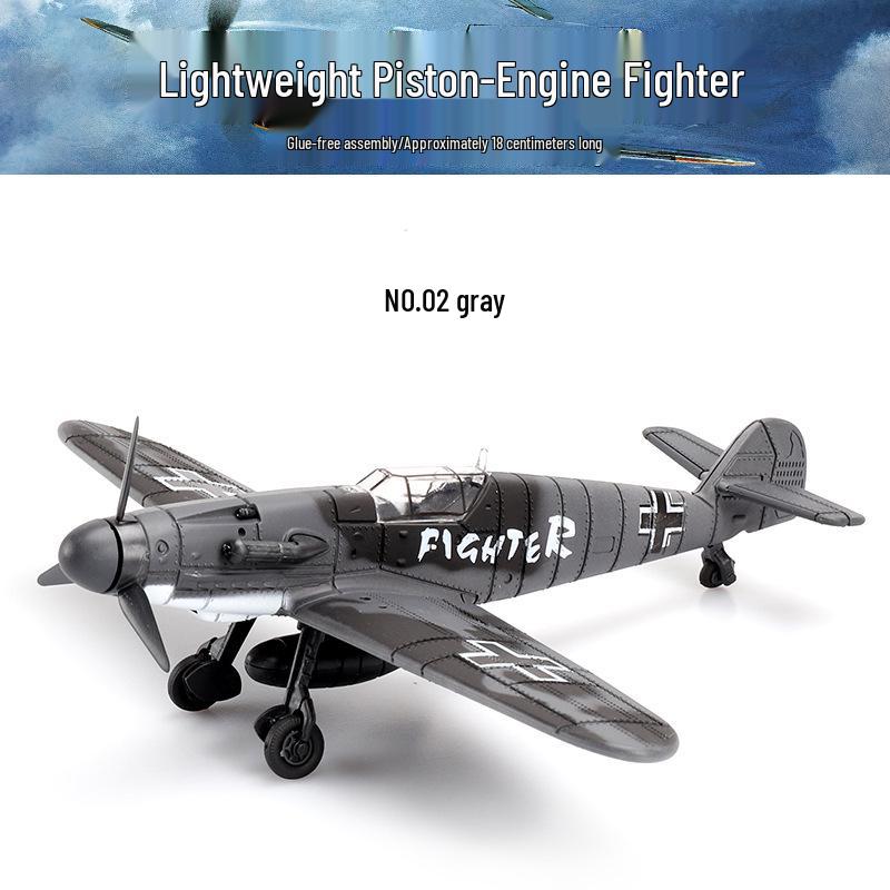 1/48 Scale WWII Corsair & Spitfire Fighter Aircraft Model Kit - 4D Assembly for Boys, Military Collection Ornament (30 Variations)