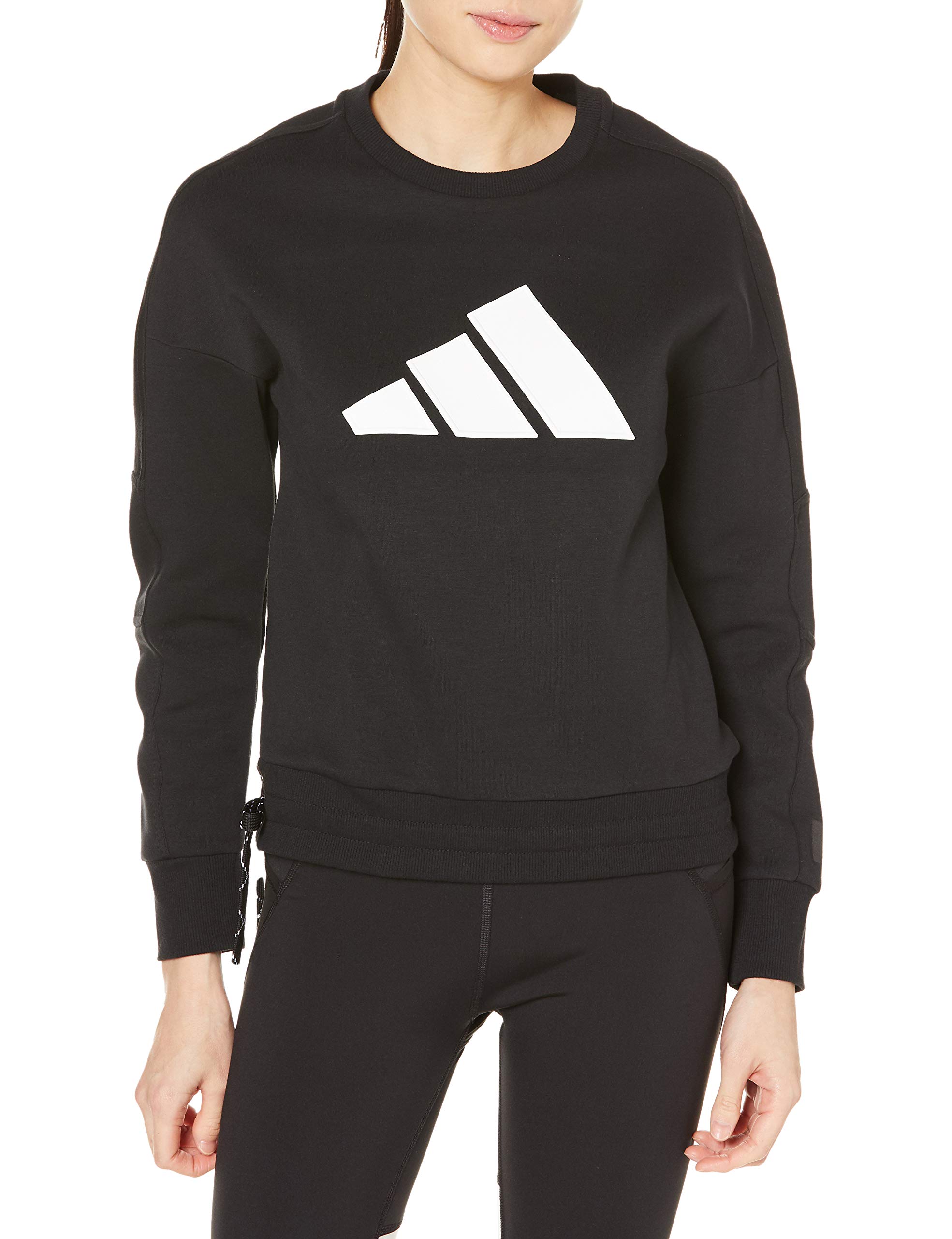 adidas Women s Essentials 3-Stripes French Terry Sweatshirt (GP0718) Size J/S