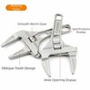 Large-opening Adjustable Wrench Multifunctional Plumbing Wrench Universal Pipe Wrench  Nut Removal