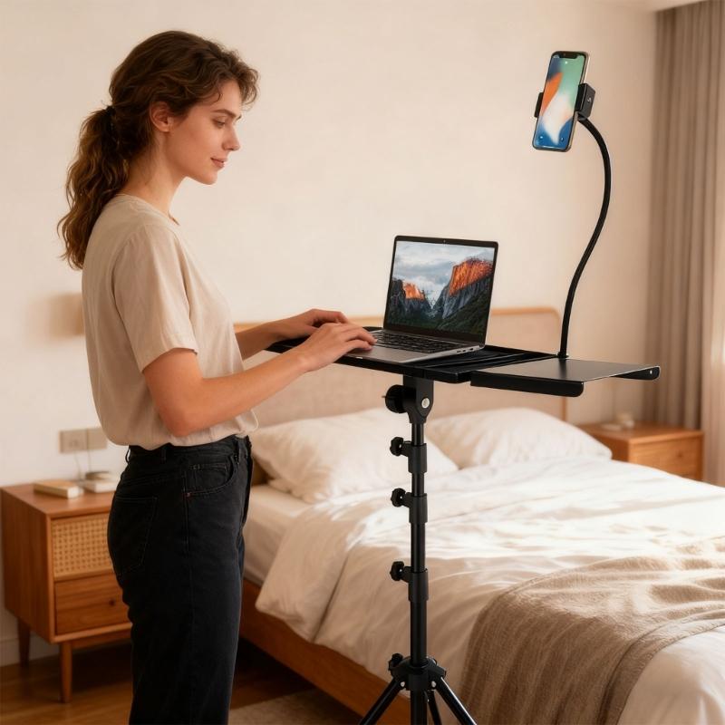 Portable Folding Projectors Mount With AntiSlip Base Universal Compatibility For Laptops Equipment