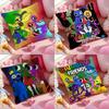 Gra R-Rainbow Friends Poszewka na poduszkę Wzór Drukowana poszewka na poduszkę do salonu Pokrowiec na poduszkę na sofę i Dekoracja sypialni