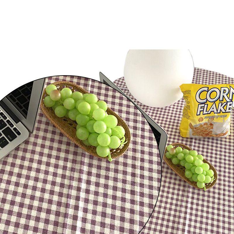 Elegant Ins Korean Style Plaid Tablecloth For Home Decoration And Desk Cloth