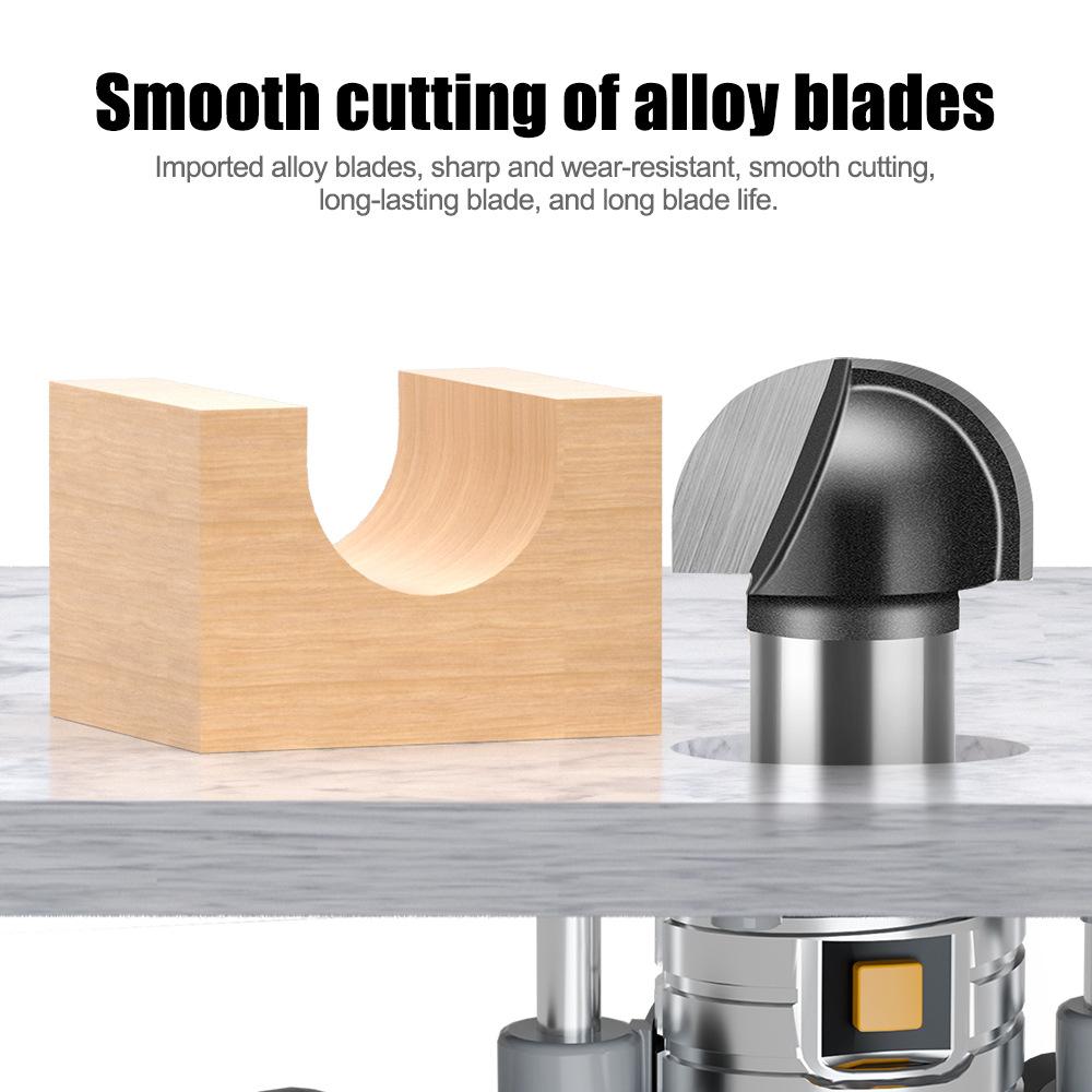 6 Handle 12 Handle Slotting Knife Bottom Digging Knife Woodworking Round Bottom Knife, Engraving Machine, Trimming Machine Knife Head Round Bottom