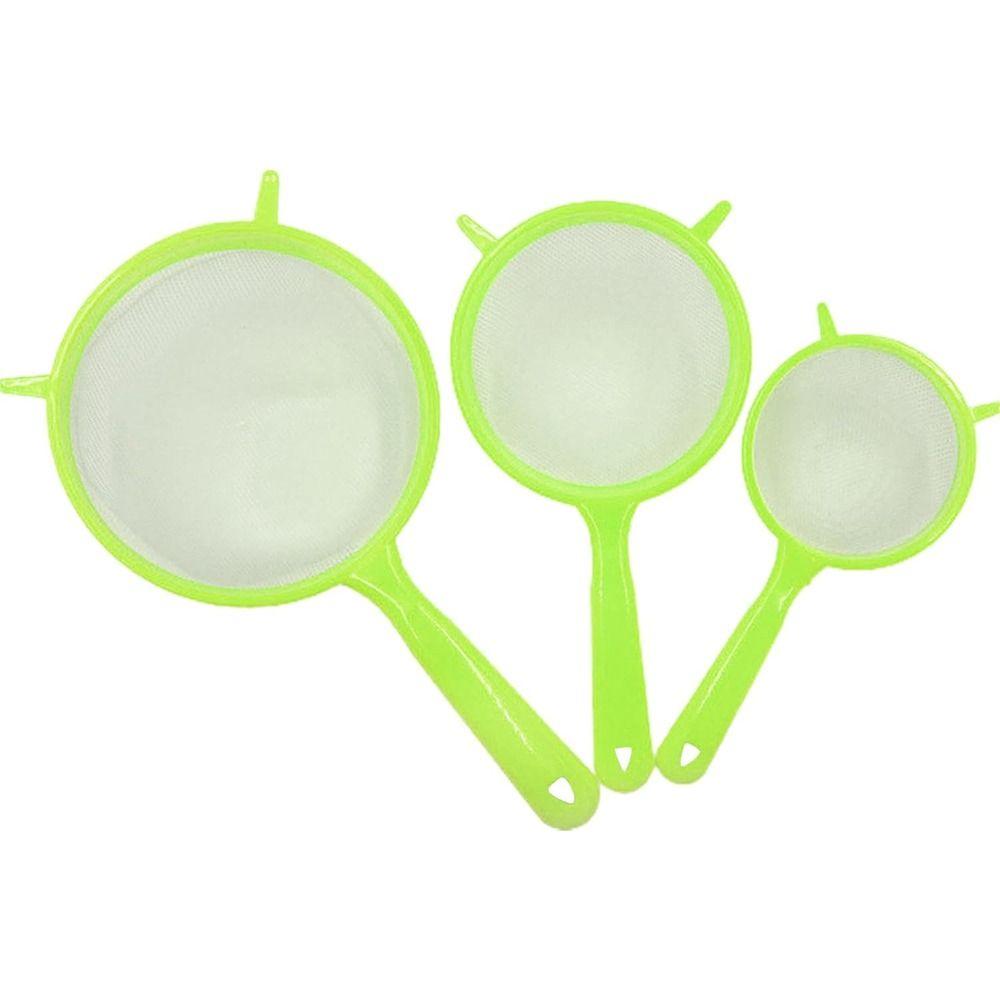 Lightweight Food Sieve Hanging Hole Design Durable Filter New Mesh Scoop Strainer  for Home Kitchen
