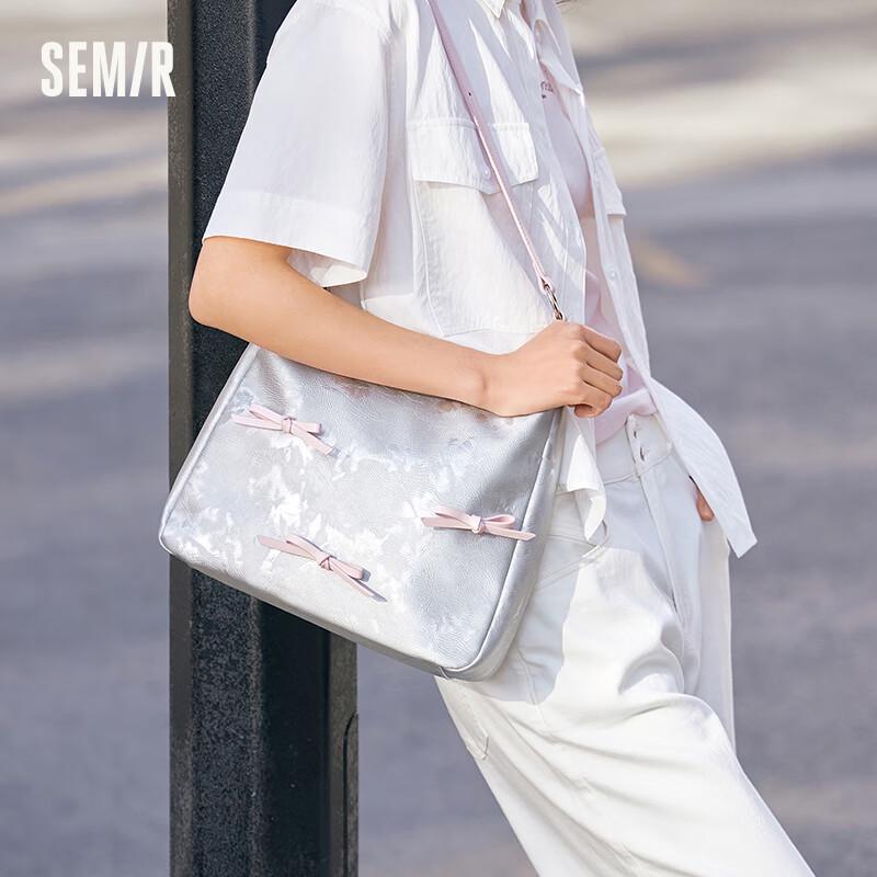 

Сумка-тоут Semir с бантом, большая емкость, на плечо One Size