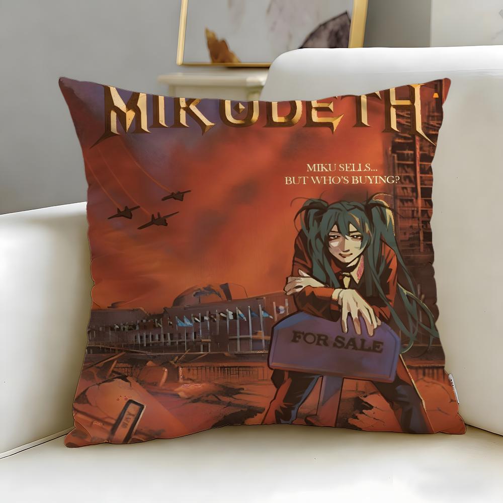 classic band Megadeth Cushion Cover Soft EasyWash Pillow Case Versatile for Couch Bed Travel and Office