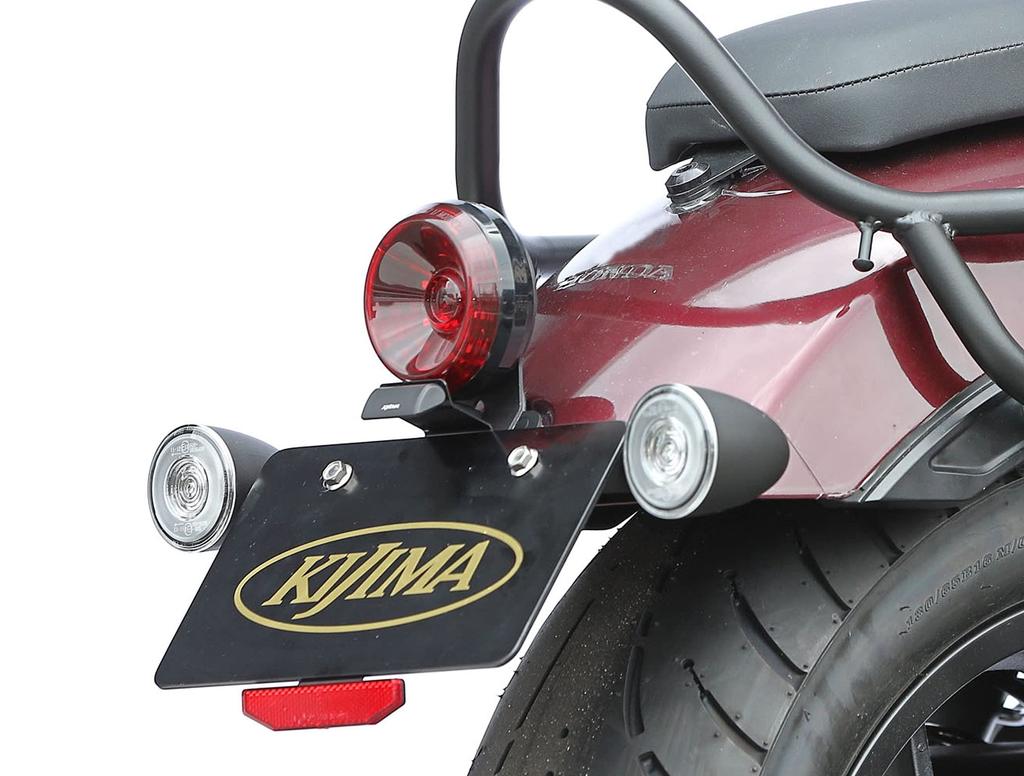 Piese Motocicletă Kijima Lampă Spate LED Core Tail Kit Compatibil cu Semnalizare Originală Finisaj Negru Oțel HONDA REBEL1100/DCT 218-4019