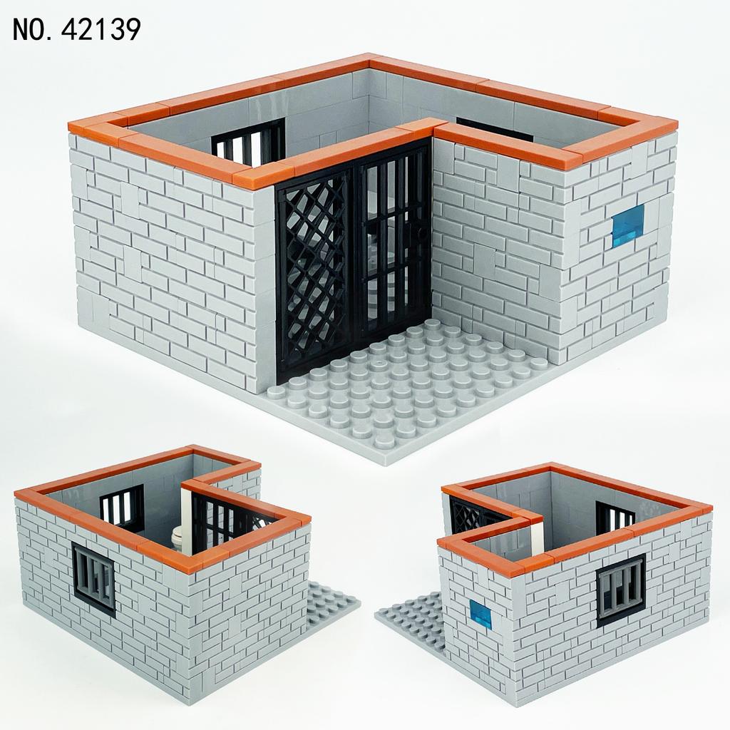 129 pièces scène de cellule de prison toilettes Maison Mur Briques de Construction Cubes Pièces Compatibles avec Construction Idea Accessoires Pièces