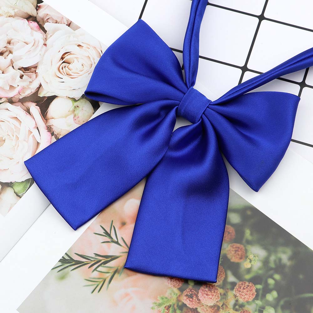 Perfect Match Colorful Women‘S Shirts Bowtie Ladies Girl School Wedding Party Bowknot Pink Bule Black Classic Butterfly Knot Suits Accessories