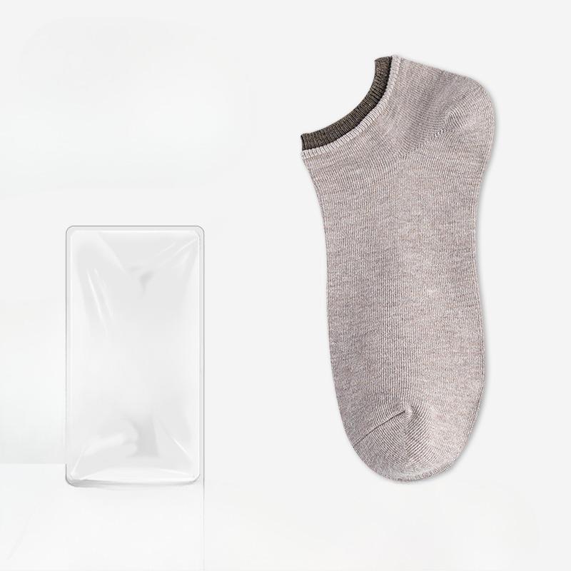 

Мужские весенне-летние повседневные носки-лодочки из чистого хлопка однотонной расцветки 1 pair