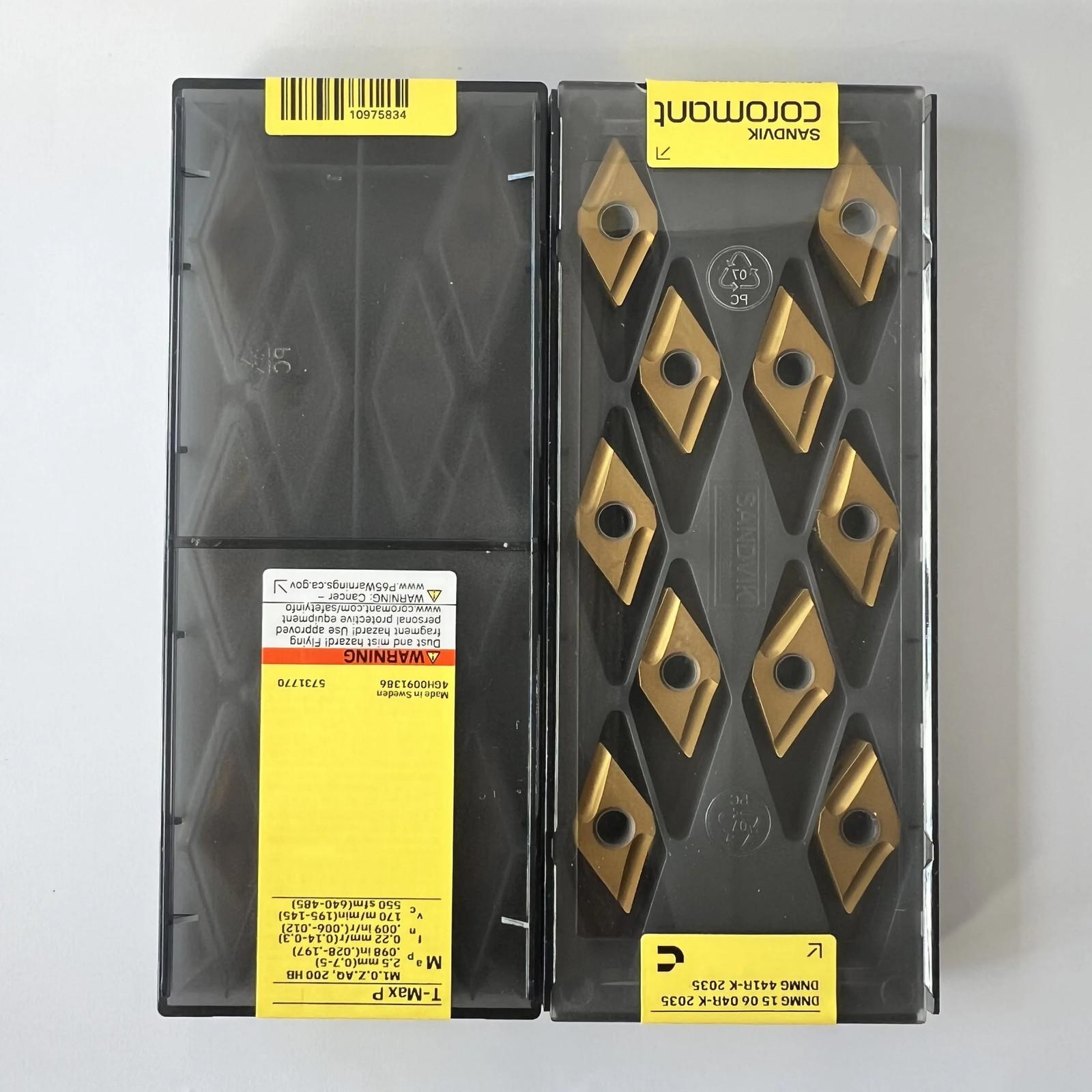 

SANDVIK / DNMG150604R-K 2035 / Industrial indexable Carbide Inserts 10 Pcs