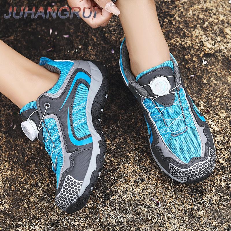 Women‘s Breathable Hiking Shoes Anti-slip Trekking Sneakers Hunting Mesh Rotating Buckle Outdoor Casual Women's Shoes Trainers