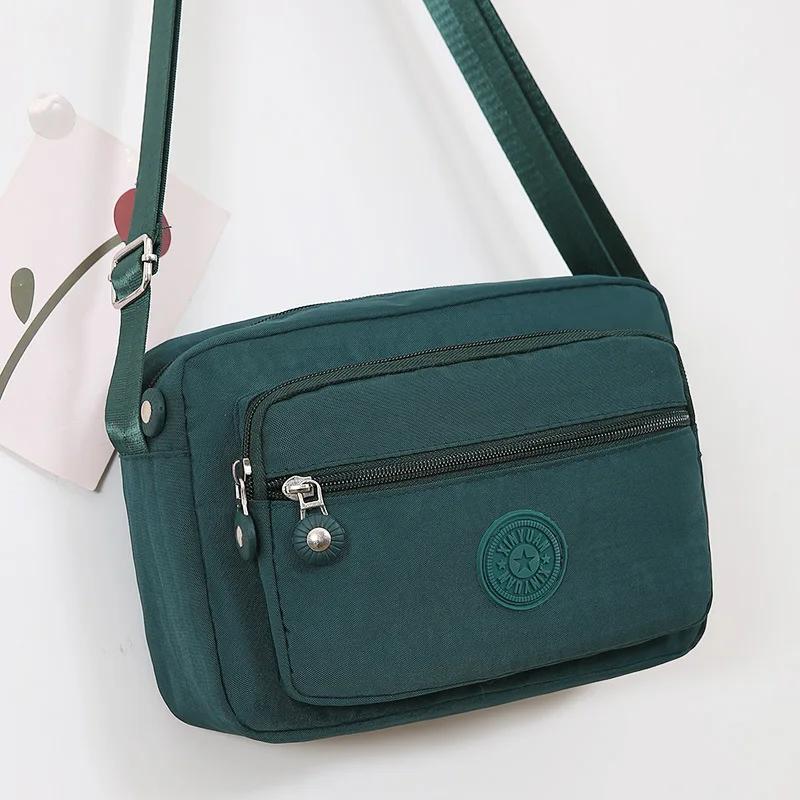 New Simple Lightweight Waterproof Nylon Crossbody Bag Fashionable Small Square Single Shoulder Bag for Women Trendy And Versatil