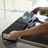 Yamazaki 5249 Depth Wide with Shelves Telescopic Exhaust Vent Cover Black Approx. W46 - 82 X D14 X H6.7 Cm Tower Tower Width Approx.