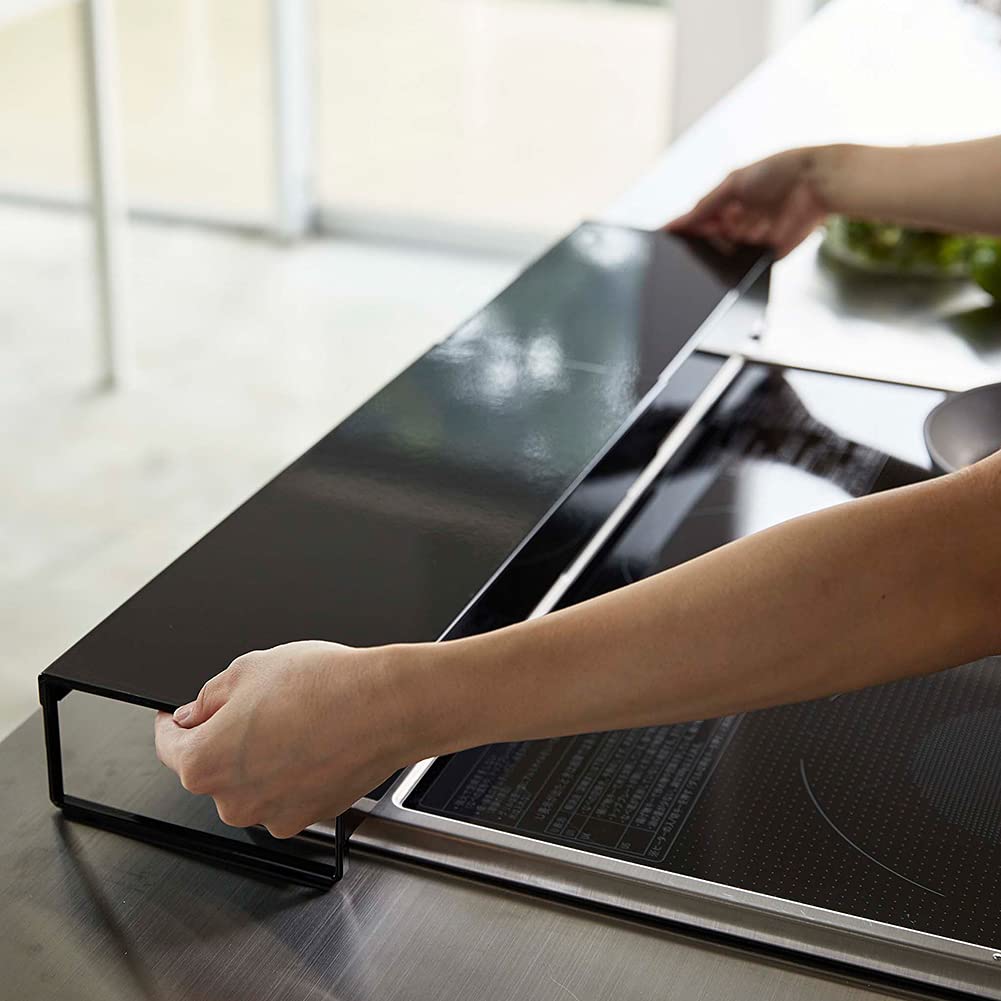 Yamazaki 5249 Tiefe breit mit Regalen Teleskop Abluftöffnung Abdeckung schwarz ca.. B46 – 82 x T14 x H6,7 cm Turm Turmbreite Ca.