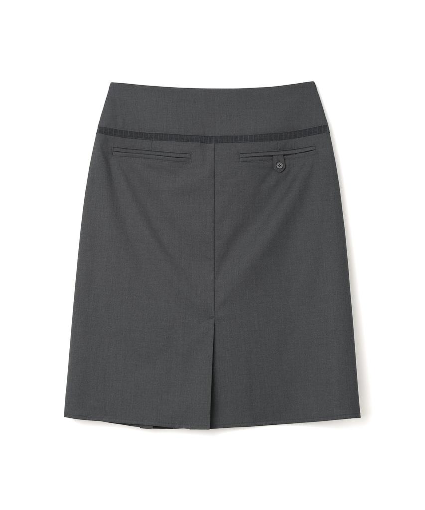 MILLO WOMEN Contour Midi Skirt [Charcoal]