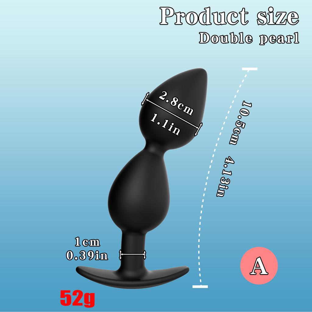 Hot Selling Wearable Anal Plugs With Steel Balls Analplug Buttplug Butplug Fake Dildo For Women Men Anal Beads Adult 18 +Sextoys