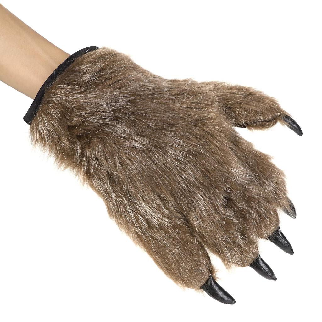 Cosplay Wolf Gorilla mit wildem Werwolf Tier künstlich lang Weihnachts Kostüm Geschenk Handschuhe, Handschuhe, Handschuhe, Krallen, Wolf, Kostüm, Kostüm,