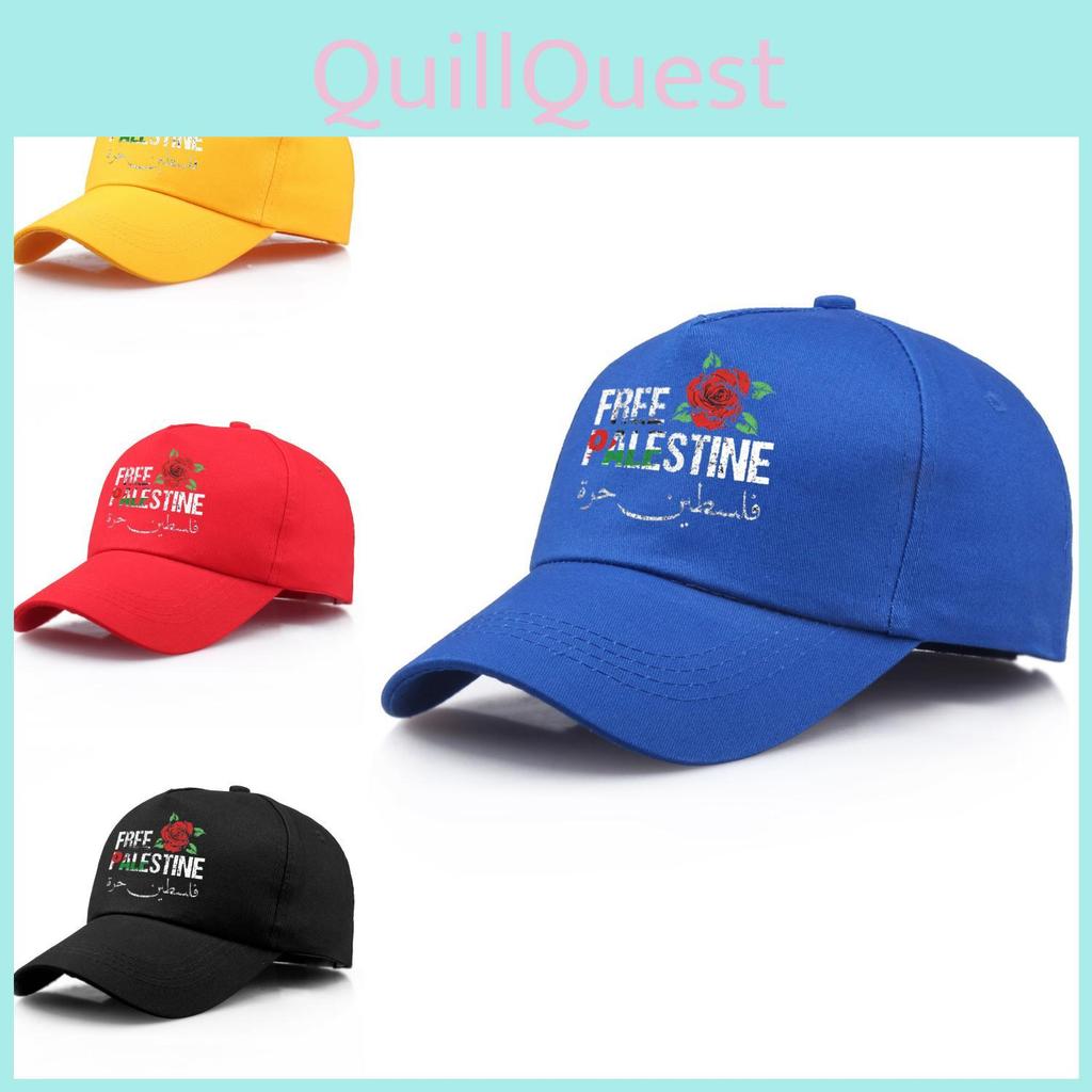 Free Palestine Cotton Baseball Cap With Adjustable Fit For Summer Casual Wear