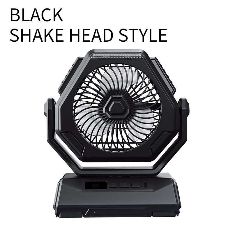 2024 New 6000mAh Camping Fan Rechargeable Outdoor Fan Ceiling