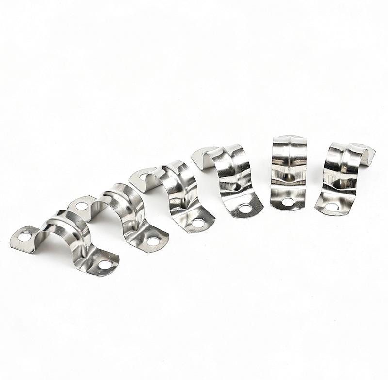 304 Stainless Steel Thickened U-Shaped Pipe Buckle Clamp for Hose and Water Pipes