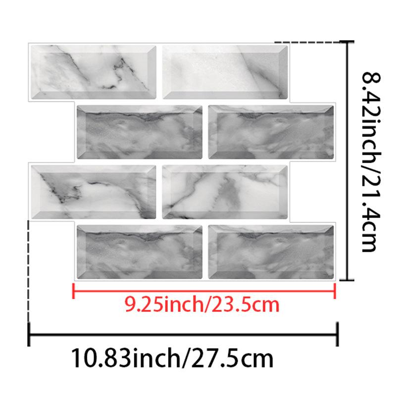Autocolant de bucătărie impermeabil și rezistent la ulei, autocolant pentru faianță, autocolant de perete autoadeziv, îmbinare cu formă specială