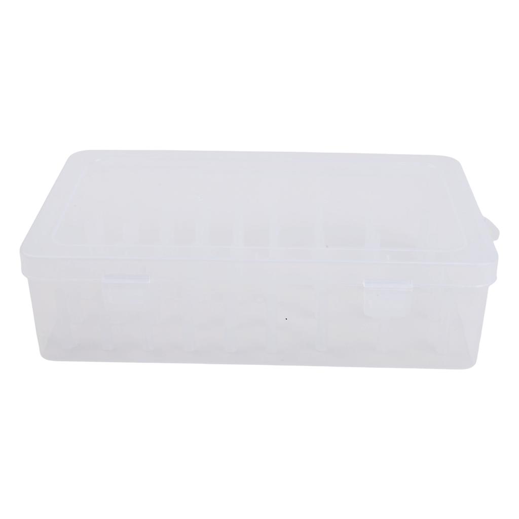 23.7x13.7x6.6cm Plastic Bobbin Box Sewing Bobbins Threads Storage Sorting Case Organizer 100% Brand New And High Quality