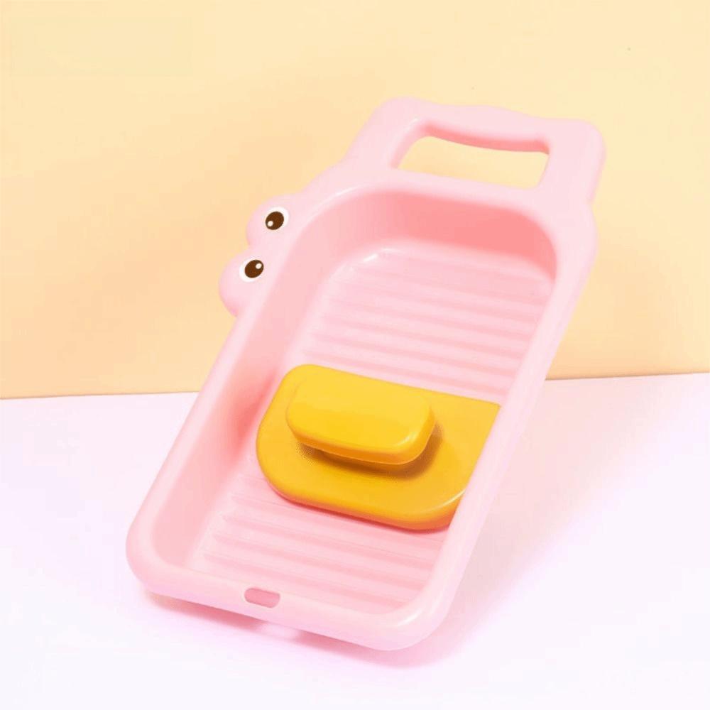 Anti-slip Laundry Board Plastic Integrated Lovely Washing Board Clothes Washboard  Home Baby Wash