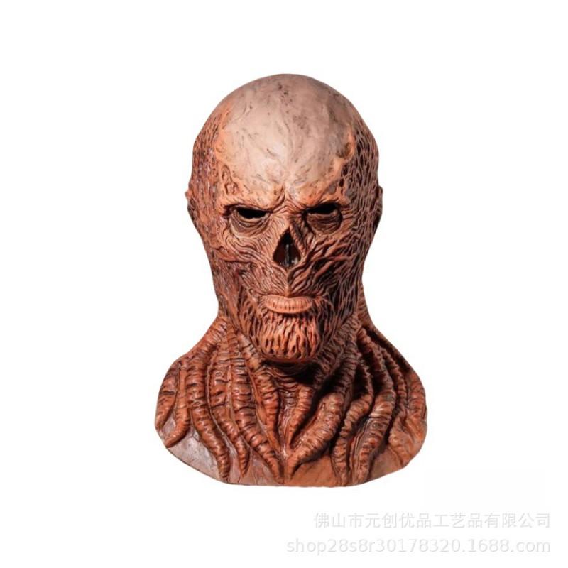 Vecna Latex Full Face Mask Glow In Dark Horror Costume Halloween Party Haunted House