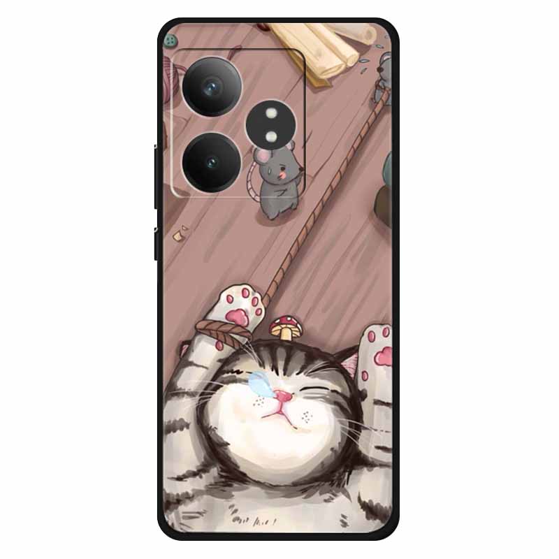 Funda For Realme GT 6T / GT 6 Cases Silicone Planet Painted TPU Soft Phone Back Cover For RMX3853 Protective Coque RMX3851  GT 6