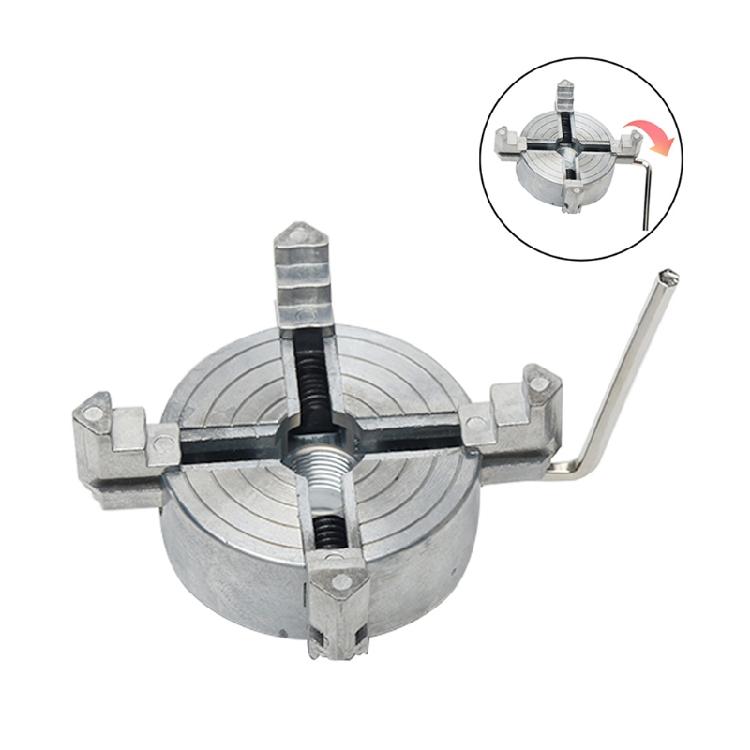 High Precison 3-Jaw Lathe Chuck Self Centering Zinc Alloy Wood Turning Chuck