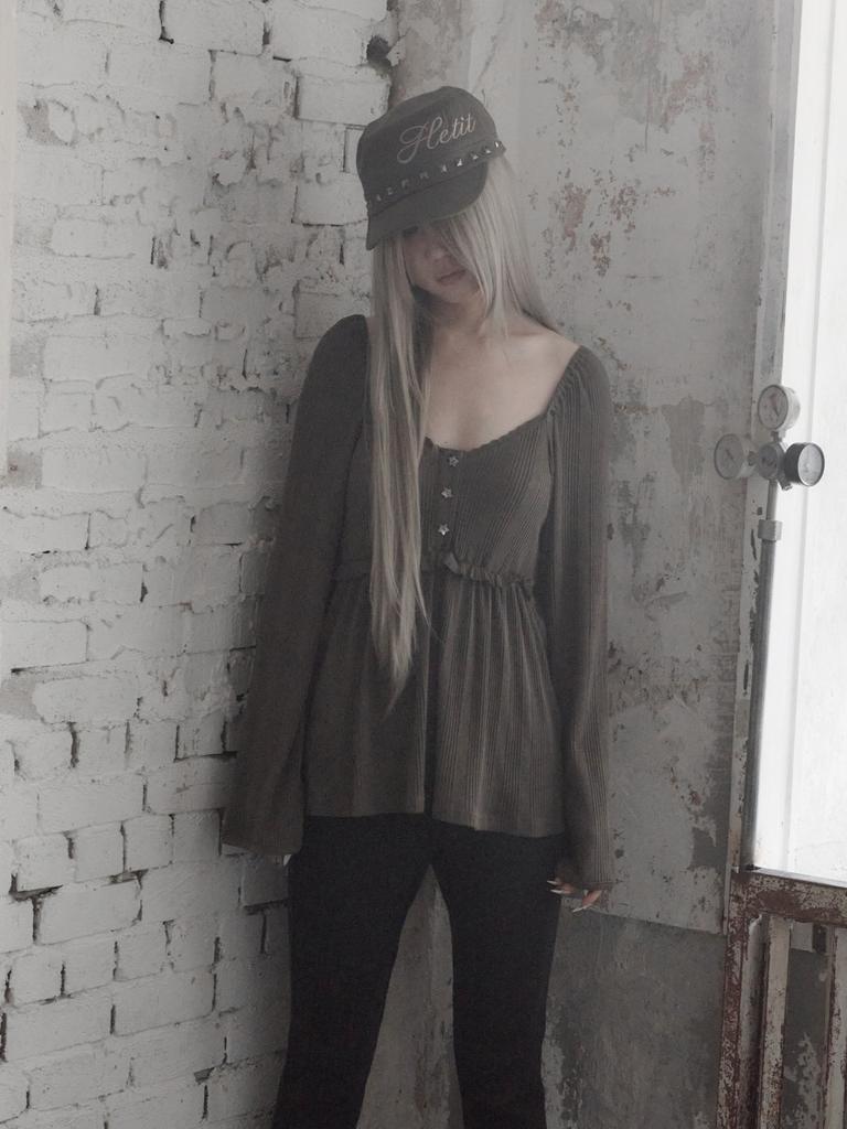 HETIT Studded Military Cap (Khaki)