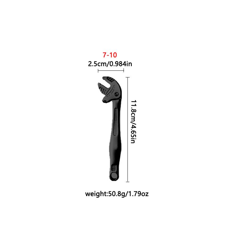 Black Industrial-grade Crab Claw Quick-adjustment Serrated Claw Chrome-molybdenum Steel Crab Claw Wrench (as the picture,Adjustable Wrench&7-10-15096)