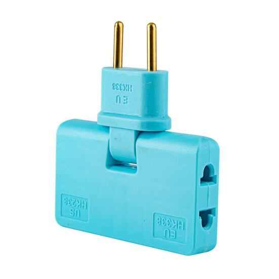 EU Plug Adapter 3 180-degree Rotating 1 In 1500W European Standard Plug Power