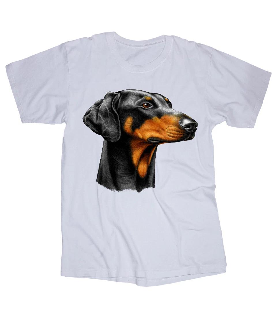 

Doberman dog face T-shirt XL