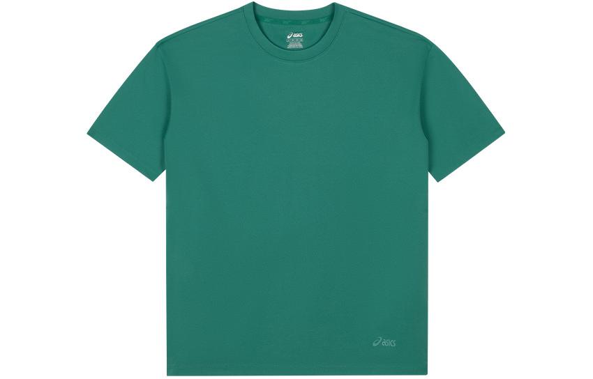 ASICS T Shirts Unisex Green Crew Neck Moderate Straight Fit 2203A209-300 XL
