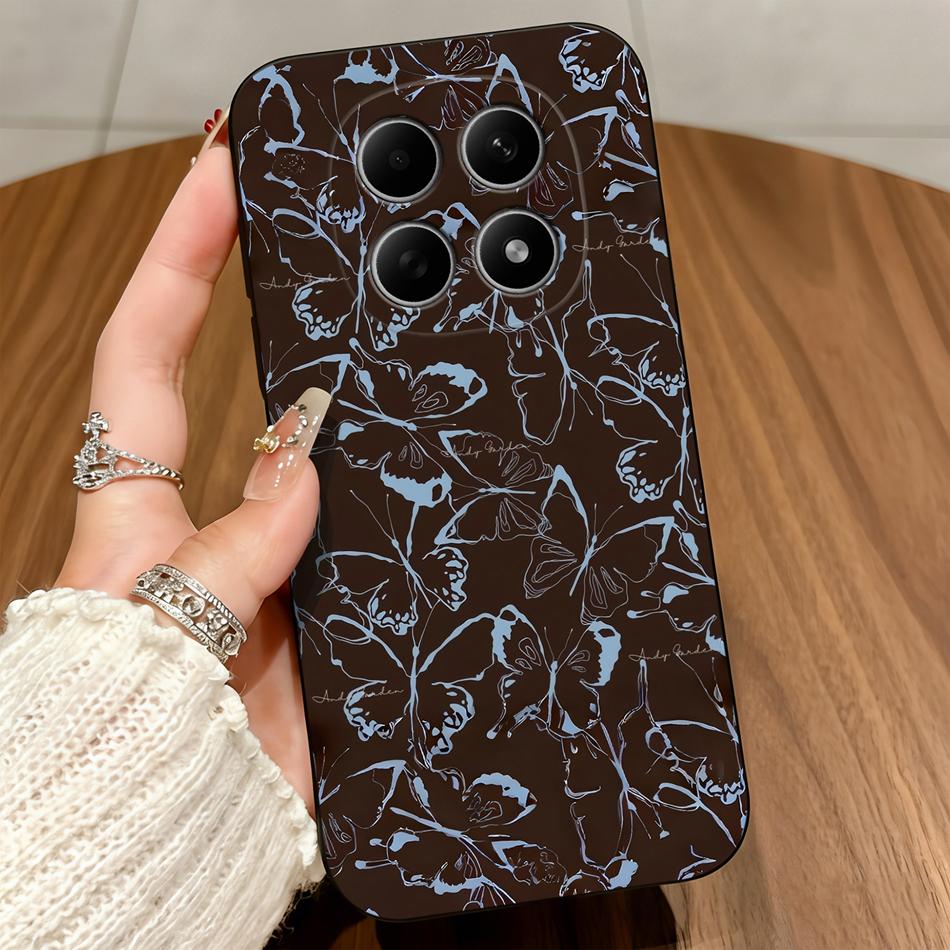 Cute Cats Cover For Poco M8 Pro 5G Phone Case Soft Protective Black Funda For Poco M 8 M8Pro Untra Thin Durable Back Covers Capa