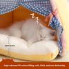 Heated Pet Tent House Winter Warm Cushion Bed for Cats Puppies