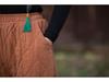 2025 Winter Women's Retro Quilted Diamond Pattern Lantern Pants - Thick Warm Cotton Linen
