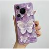 For Huawei Pura 70 Pro Case Pretty Butterfly Flower Soft Silicone Phone Case For Huawei Pura 70 Pura70 Pro 70Pro Plus Back Cover