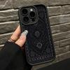 Wspaniałe Czarne Etui z Etnicznym Wzorem TPU na Telefon iPhone 17 Pro Max Etui iPhone Air 17E 16 15 14 13 12 11 XS X XR 7 8 Plus Pokrowiec