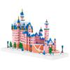 World Famous Architecure Micro Diamond Block Germany Latest Swan Stone Castle Snow Scene Small Blocks Pink Model Plaything Nanobricks