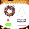 Strassmalerei Halloween-Kranz 2D Acryl Aufhängbare Fensterdekoration Strassmalerei Bastelset Für Schlafzimmer Arbeitszimmer