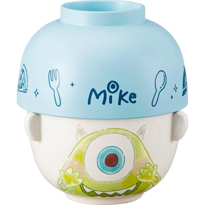 San Art Disney Pixar "Monsters, Inc." Mike Soup Bowl & Rice Bowl Set 10x6cm 200mL Blue, Made in Japan