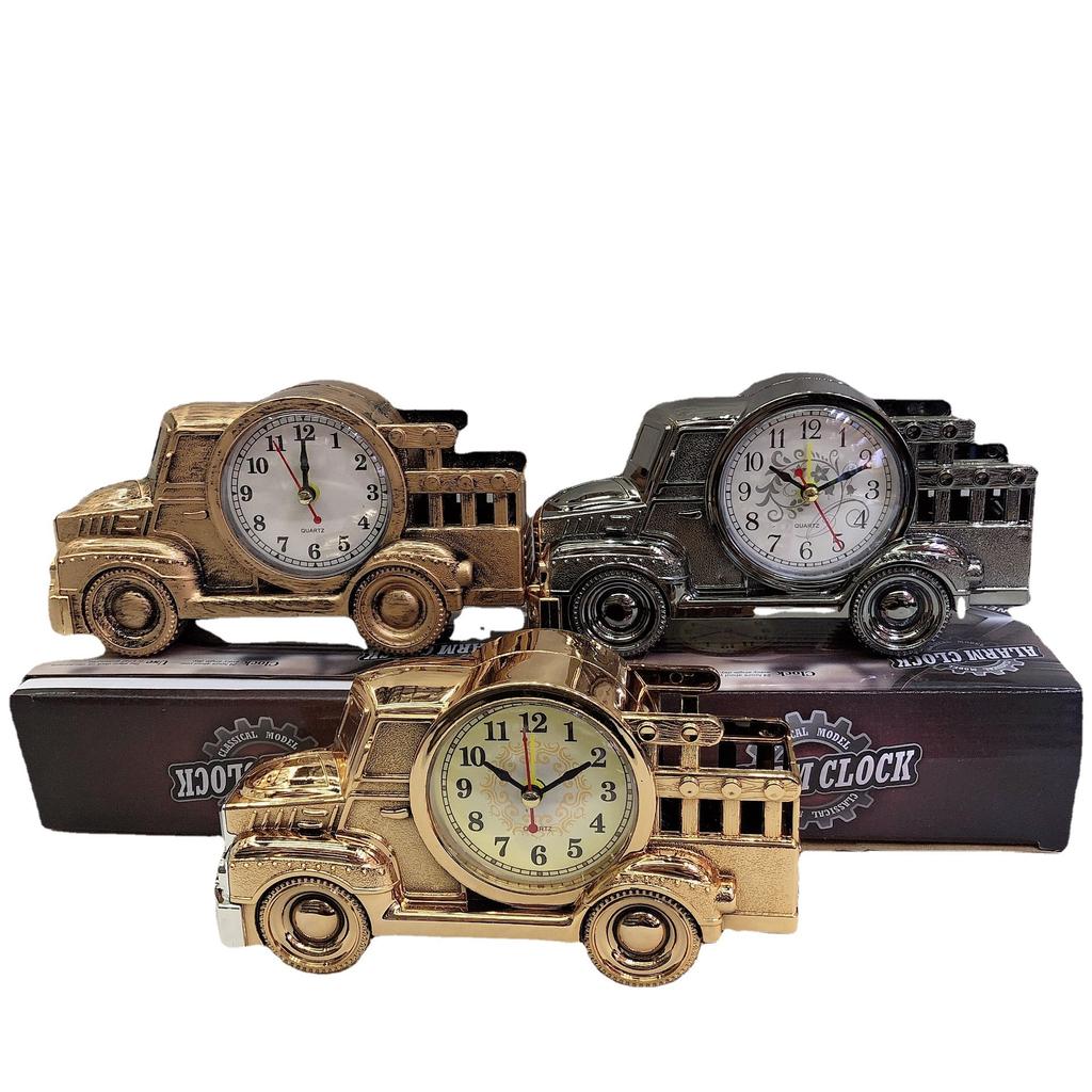 Retro creative pen holder vintage car alarm clock, fashionable home toys ornaments gift department store