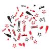 Graduation Confetti Black Red High Gloss Shiny 100g Graduation Party Confetti Party Decorations Supplies