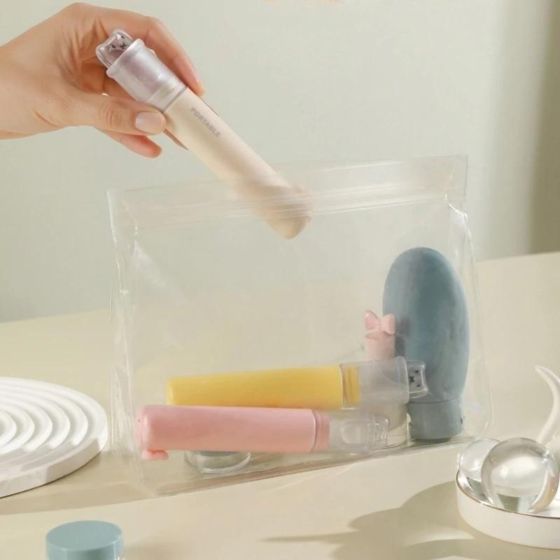 New Travel Foldable Toothbrush Set 2 - In - 1 Toothbrush + Toothpaste Cute Design Essential for Organizing Business Trips